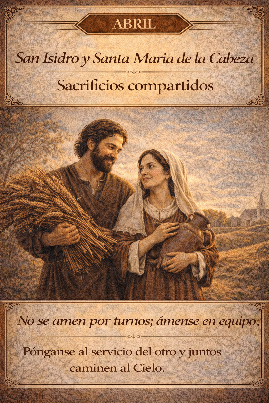 Abril - Matrimonio santo